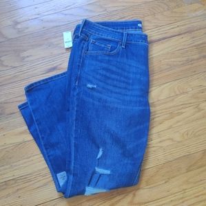 Nwt Old navy short power slim straight distressed jeans